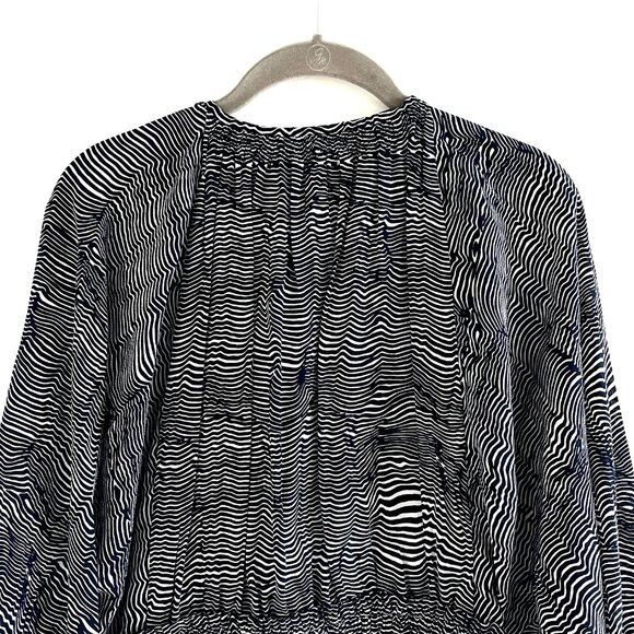 Apiece Apart Puebla Wabi Printed Silk-Crepe Mini Dress Size 4 - Picture 8 of 11